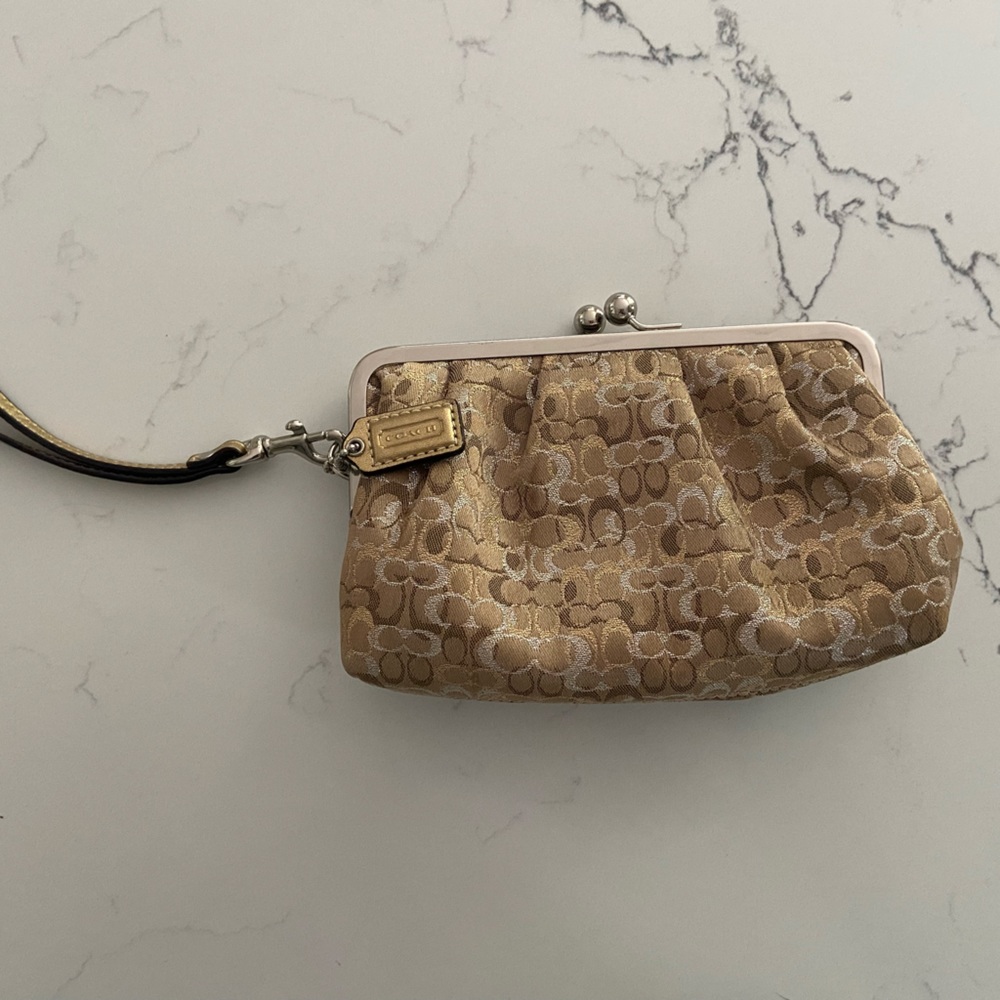 Authentic coach wristlet